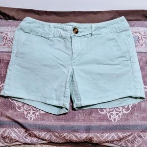 Mint Midi Shorts